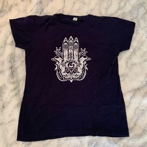 Navy Blue graphic tee